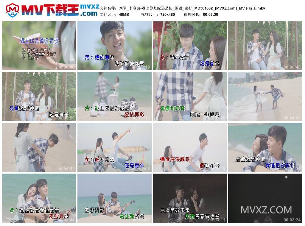 刘军_李晓茜-遇上你是缘还是债_国语_流行_MD301032